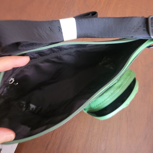 Solif Eco friendly Crossbody bag Camera Bag Dark gray /black /Forest Green New - Picture 5 of 7